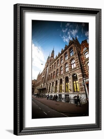 Amsterdam Brick Facade-Erin Berzel-Framed Photographic Print