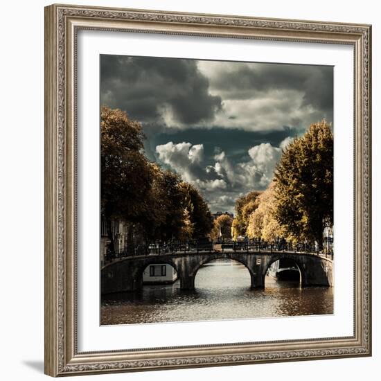 Amsterdam Bridge I-Erin Berzel-Framed Photographic Print