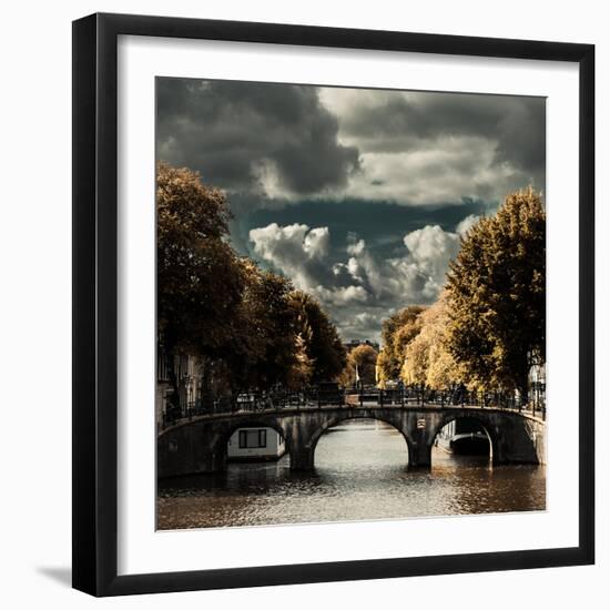 Amsterdam Bridge I-Erin Berzel-Framed Photographic Print