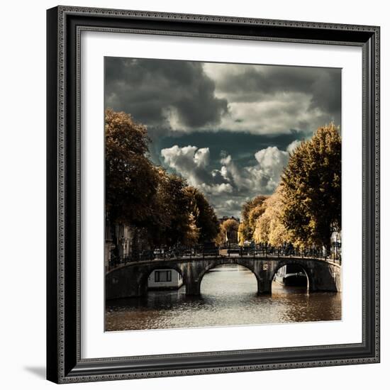 Amsterdam Bridge I-Erin Berzel-Framed Photographic Print