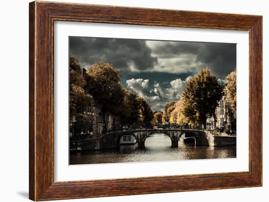 Amsterdam Bridge II-Erin Berzel-Framed Photographic Print