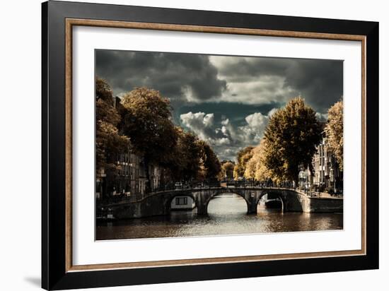 Amsterdam Bridge II-Erin Berzel-Framed Photographic Print