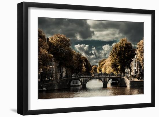 Amsterdam Bridge II-Erin Berzel-Framed Photographic Print