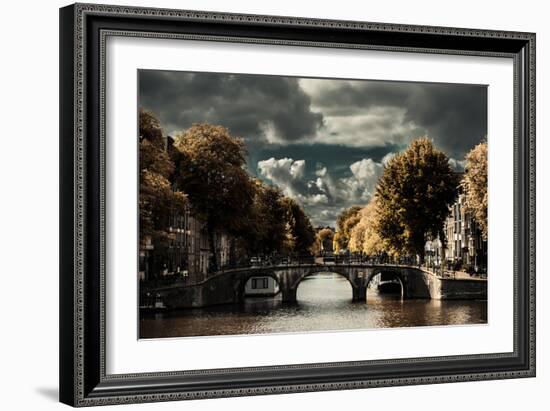 Amsterdam Bridge II-Erin Berzel-Framed Photographic Print