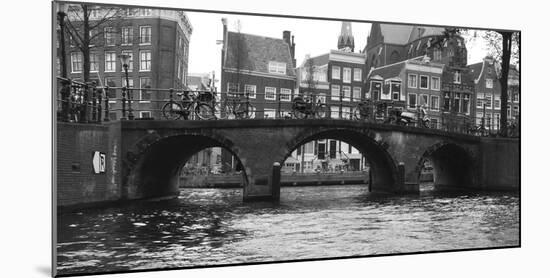 Amsterdam Buildings by Canal with Bridge-Anna Miller-Mounted Photographic Print