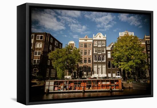 Amsterdam Canal Houses I-Erin Berzel-Framed Premier Image Canvas