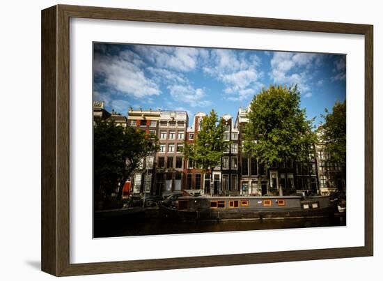 Amsterdam Canal Houses II-Erin Berzel-Framed Photographic Print