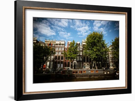 Amsterdam Canal Houses II-Erin Berzel-Framed Photographic Print