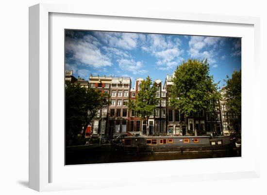 Amsterdam Canal Houses II-Erin Berzel-Framed Photographic Print