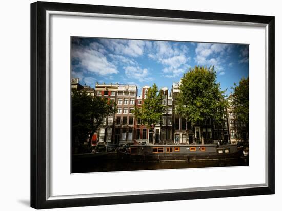 Amsterdam Canal Houses II-Erin Berzel-Framed Photographic Print