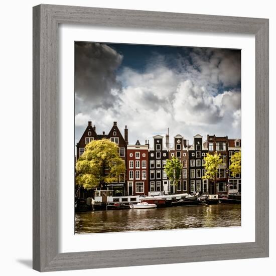 Amsterdam Canal II-Erin Berzel-Framed Photographic Print