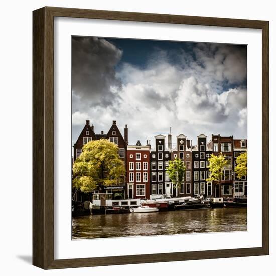 Amsterdam Canal II-Erin Berzel-Framed Photographic Print