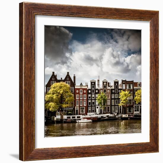 Amsterdam Canal II-Erin Berzel-Framed Photographic Print