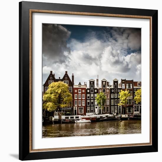 Amsterdam Canal II-Erin Berzel-Framed Photographic Print