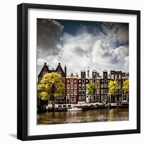 Amsterdam Canal II-Erin Berzel-Framed Photographic Print