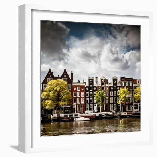 Amsterdam Canal II-Erin Berzel-Framed Photographic Print