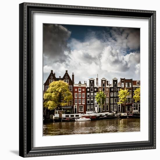 Amsterdam Canal II-Erin Berzel-Framed Photographic Print