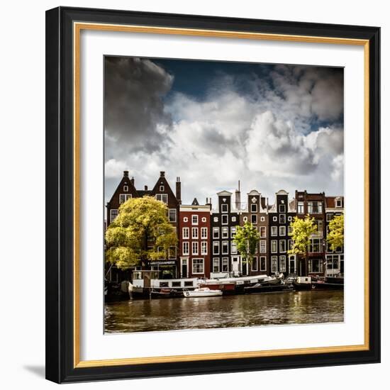 Amsterdam Canal II-Erin Berzel-Framed Photographic Print