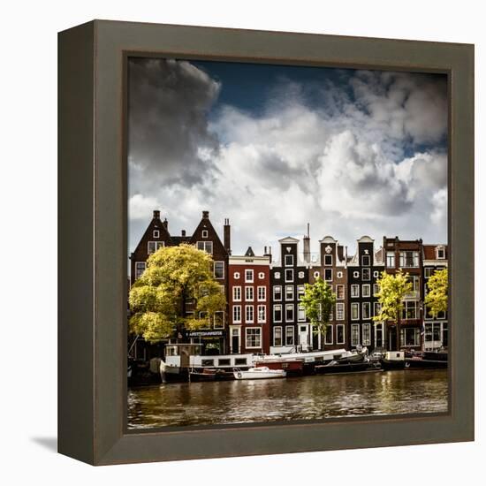 Amsterdam Canal II-Erin Berzel-Framed Premier Image Canvas