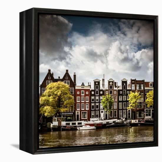 Amsterdam Canal II-Erin Berzel-Framed Premier Image Canvas