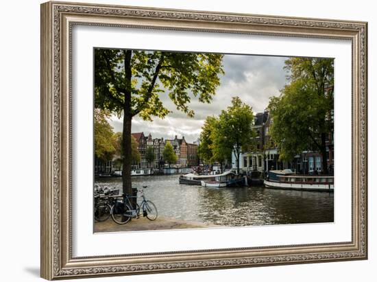 Amsterdam Canal III-Erin Berzel-Framed Photographic Print