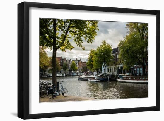 Amsterdam Canal III-Erin Berzel-Framed Photographic Print