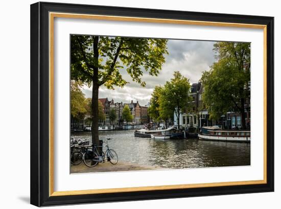 Amsterdam Canal III-Erin Berzel-Framed Photographic Print