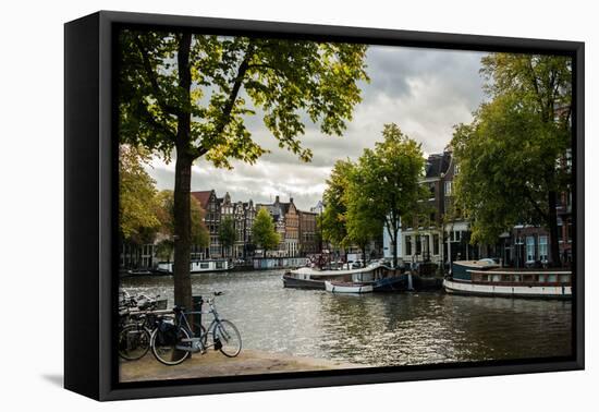 Amsterdam Canal III-Erin Berzel-Framed Premier Image Canvas