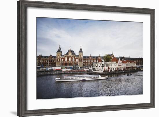 Amsterdam Central Train Station, Netherlands-Louis Arevalo-Framed Photographic Print