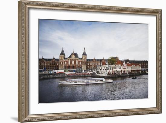 Amsterdam Central Train Station, Netherlands-Louis Arevalo-Framed Photographic Print