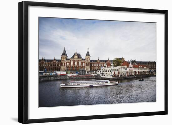 Amsterdam Central Train Station, Netherlands-Louis Arevalo-Framed Photographic Print