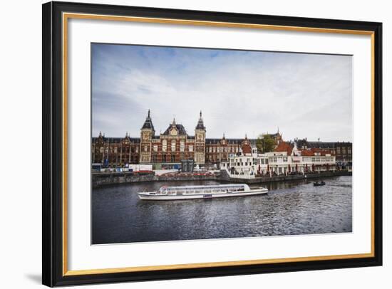 Amsterdam Central Train Station, Netherlands-Louis Arevalo-Framed Photographic Print