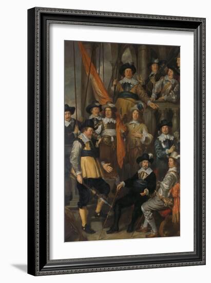 Amsterdam civic guard of District XVIII under Captain Albert Bas and Lieutenant Lucas Conijn, 1645-Govaert Flinck-Framed Giclee Print