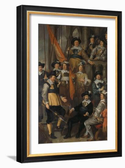 Amsterdam civic guard of District XVIII under Captain Albert Bas and Lieutenant Lucas Conijn, 1645-Govaert Flinck-Framed Giclee Print