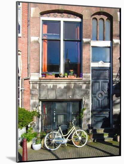 Amsterdam Facade with Bike-Anna Miller-Mounted Photographic Print