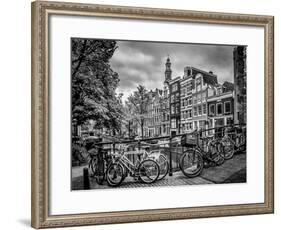 Amsterdam Flower Canal-Melanie Viola-Framed Art Print
