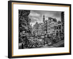 Amsterdam Flower Canal-Melanie Viola-Framed Art Print