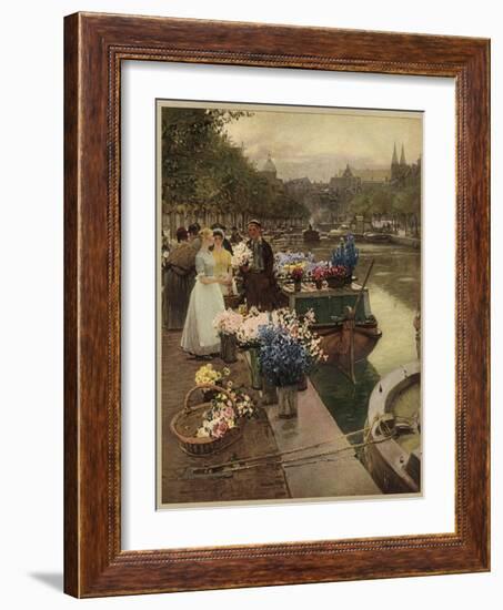 Amsterdam, Flower Market-Hans Heermann-Framed Art Print