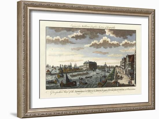 Amsterdam Harbor and Dockyard-Charles Theodore Middleton-Framed Art Print