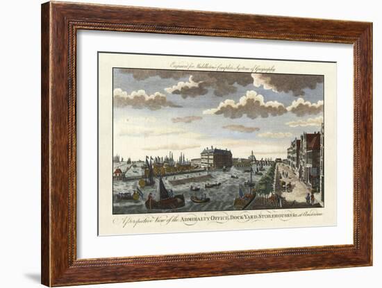 Amsterdam Harbor and Dockyard-Charles Theodore Middleton-Framed Art Print