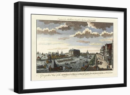 Amsterdam Harbor and Dockyard-Charles Theodore Middleton-Framed Art Print