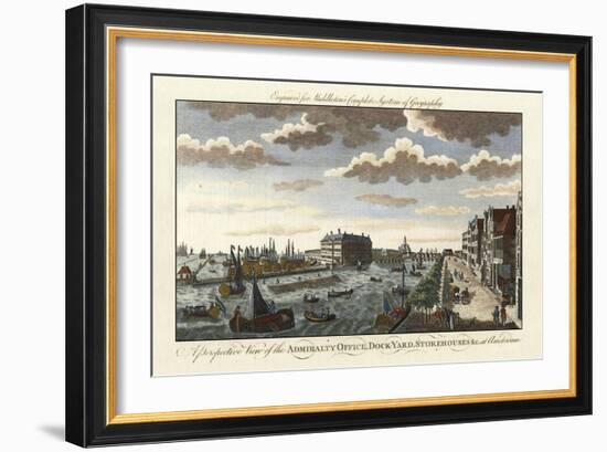 Amsterdam Harbor and Dockyard-Charles Theodore Middleton-Framed Art Print