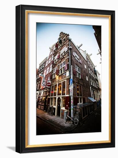 Amsterdam Nieuwebrugsteeg-Erin Berzel-Framed Photographic Print