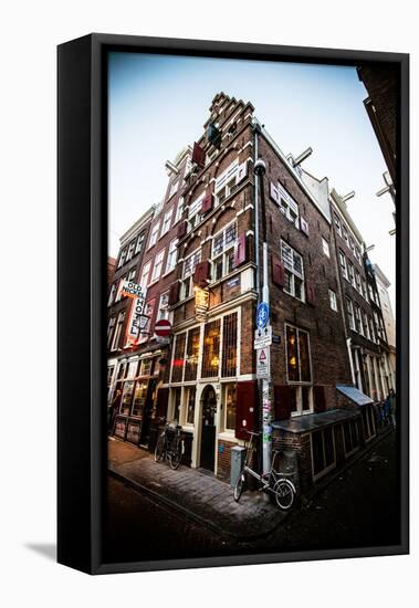 Amsterdam Nieuwebrugsteeg-Erin Berzel-Framed Premier Image Canvas