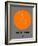 Amsterdam Orange Subway Map-NaxArt-Framed Art Print