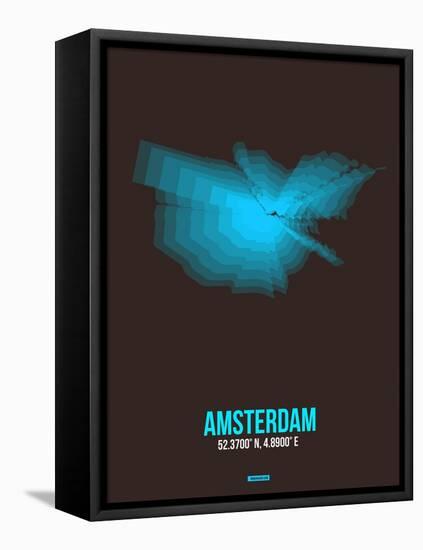 Amsterdam Radiant Map 4-NaxArt-Framed Stretched Canvas
