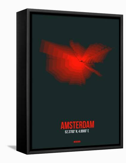 Amsterdam Radiant Map 6-NaxArt-Framed Stretched Canvas