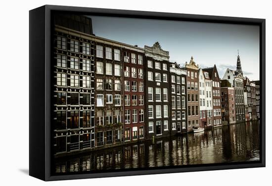 Amsterdam's Dancing Houses-Erin Berzel-Framed Premier Image Canvas