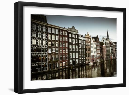 Amsterdam's Dancing Houses-Erin Berzel-Framed Photographic Print