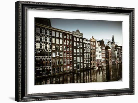 Amsterdam's Dancing Houses-Erin Berzel-Framed Photographic Print